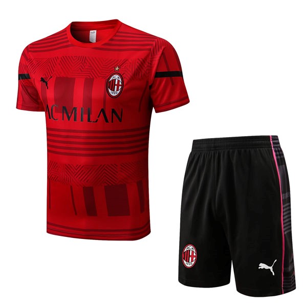 Trainingsshirt AC Milan Komplett-Set 2022-2023 Rote